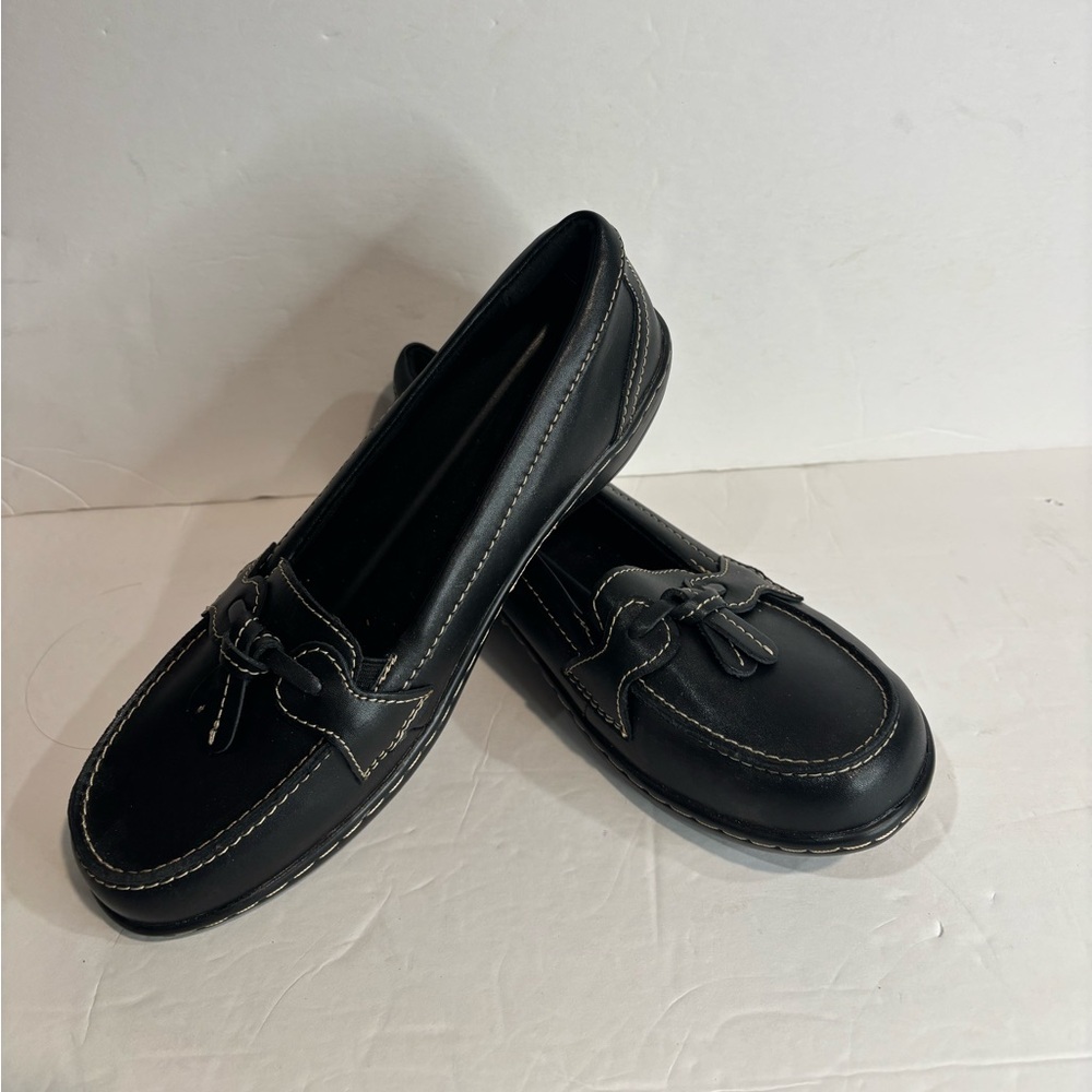Women’s black loafers